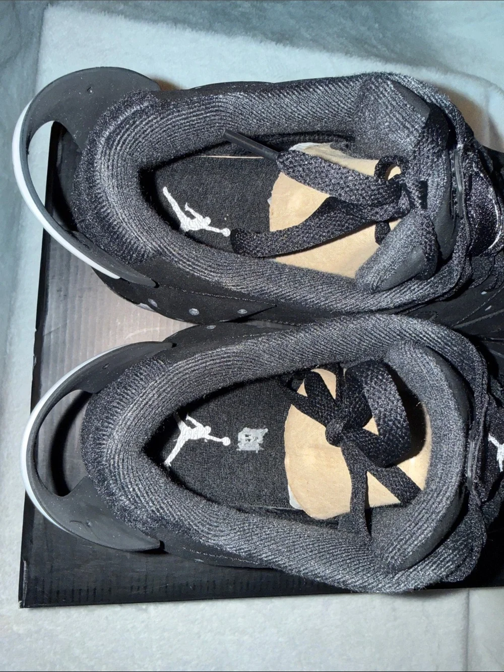 2015 Jordan Retro 6 Men’s Black Low-Top Basketball Sneakers